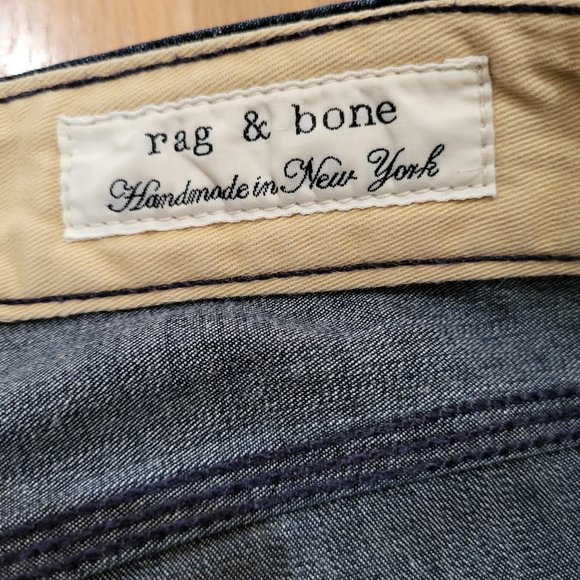 Rag & Bone Jeans Womens 26 Low Rise Skinny Blue Denim Stretch Made New York - Picture 7 of 13